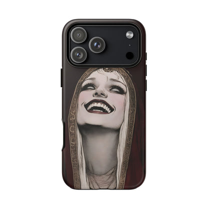 Phone Case — Gothic Laughing Nun Dark Art Protective Cover