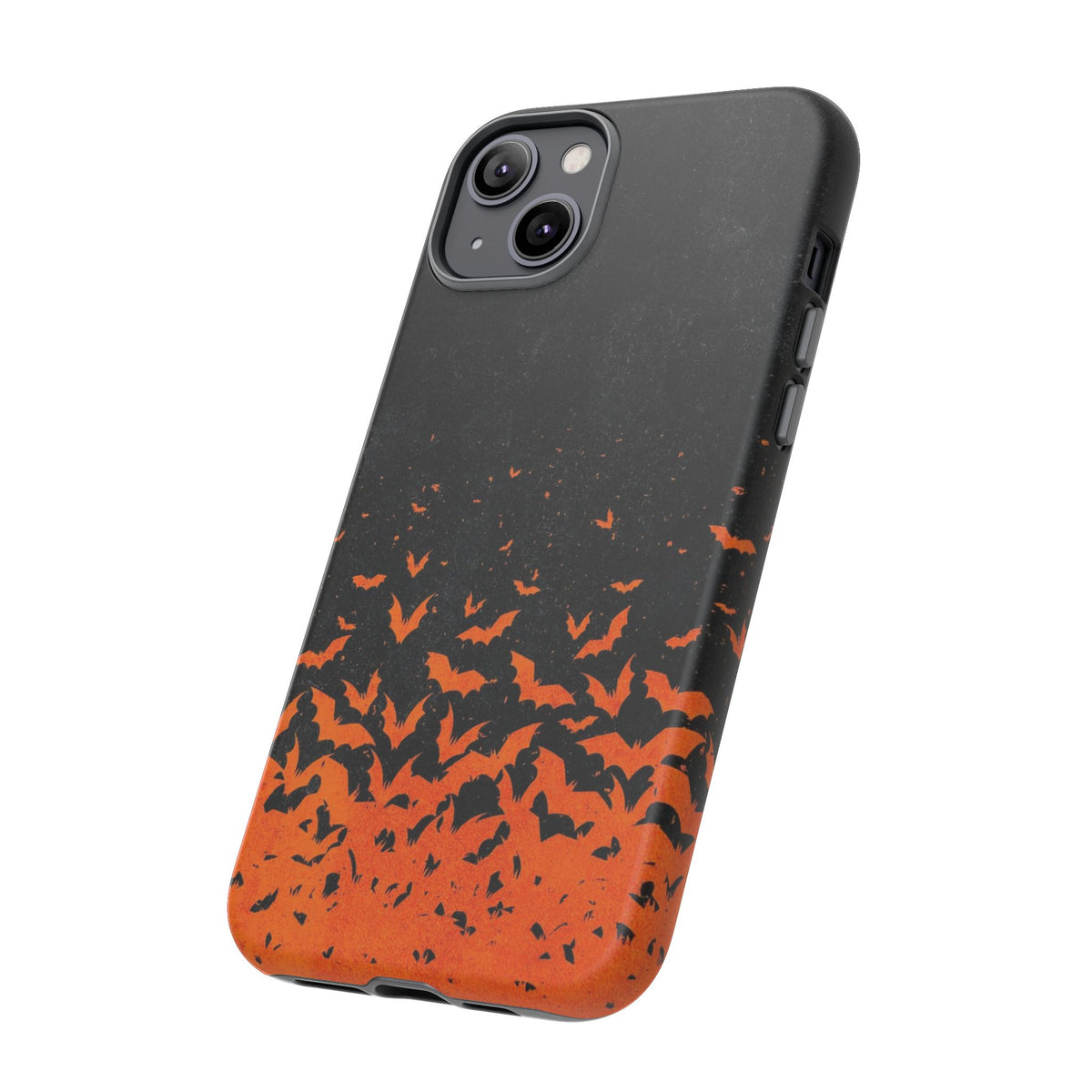 Halloween Orange Bat Swarm Phone Case — Tough Protective iPhone Cover