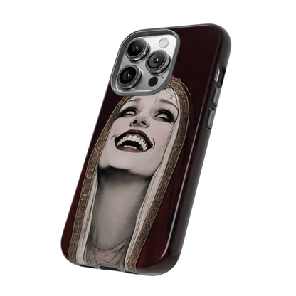 Phone Case — Gothic Laughing Nun Dark Art Protective Cover