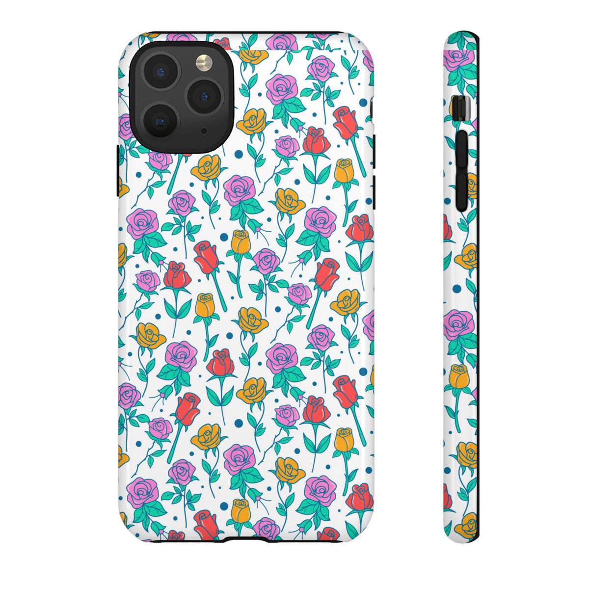 Floral Garden Tough Phone Case — Colorful Rose Pattern