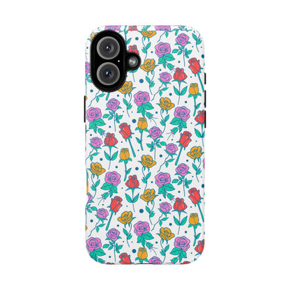 Floral Garden Tough Phone Case — Colorful Rose Pattern