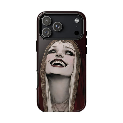 Phone Case — Gothic Laughing Nun Dark Art Protective Cover