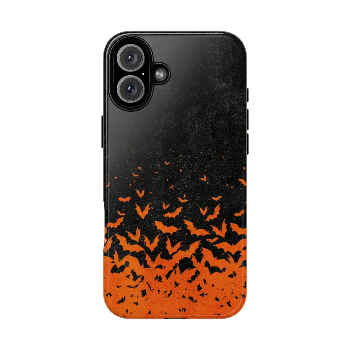Halloween Orange Bat Swarm Phone Case — Tough Protective iPhone Cover
