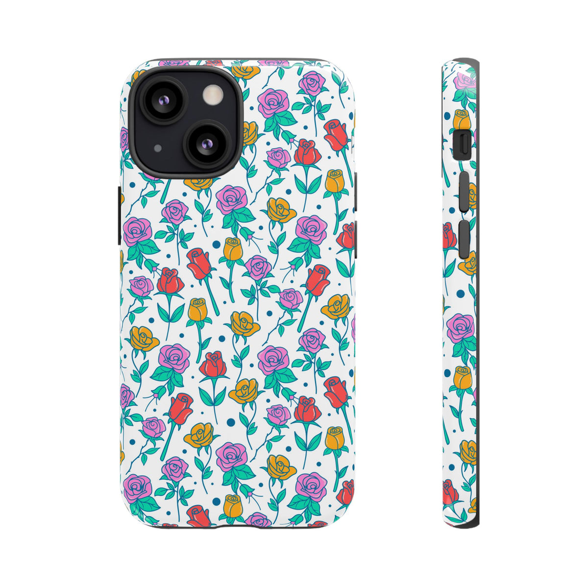 Floral Garden Tough Phone Case — Colorful Rose Pattern